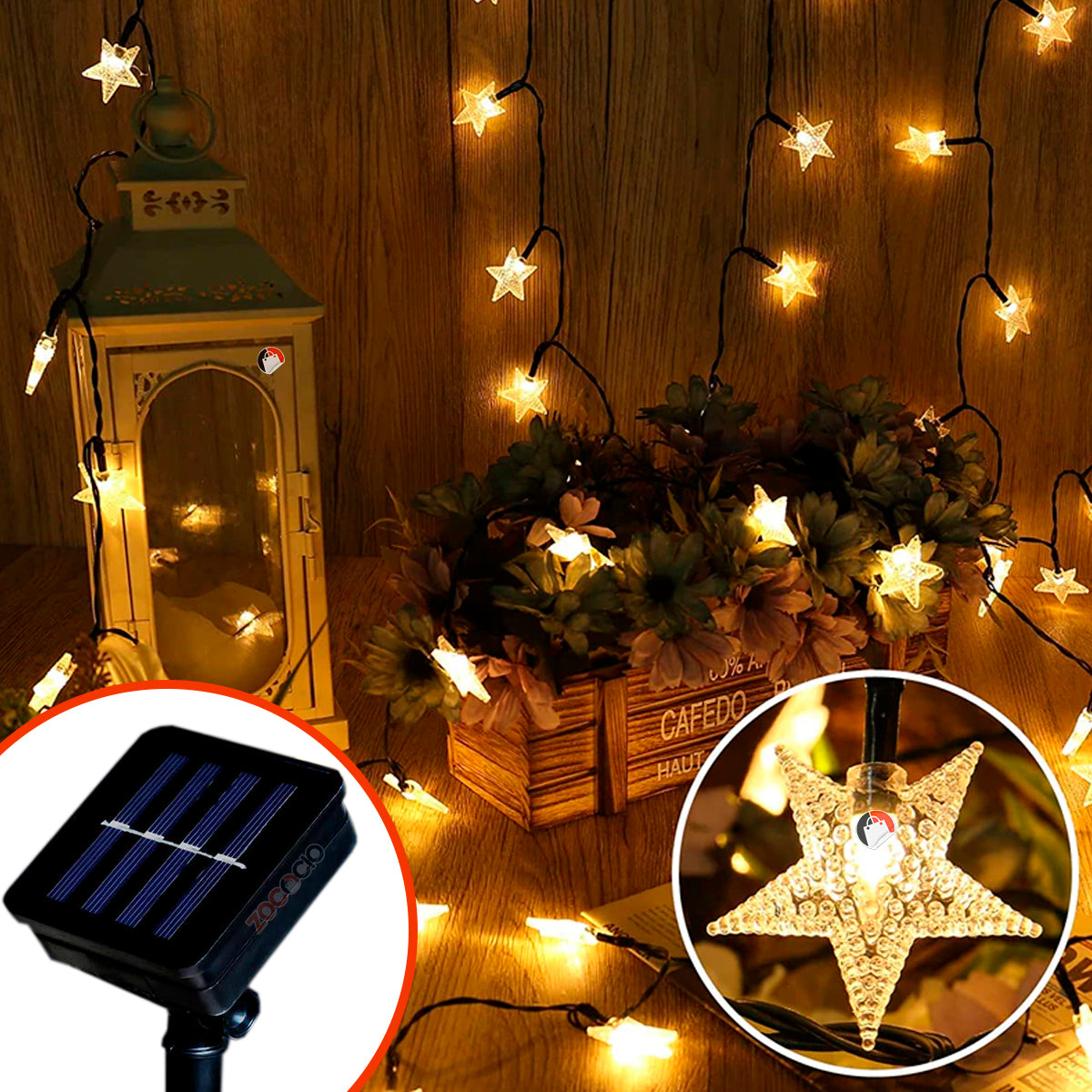 Combo de luces Navideñas con Energuia solar