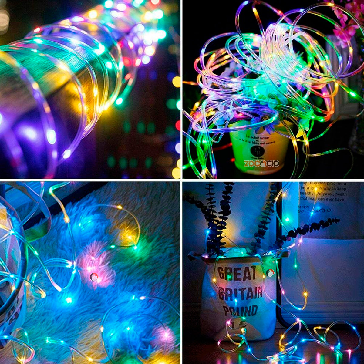 Combo de luces Navideñas con Energuia solar